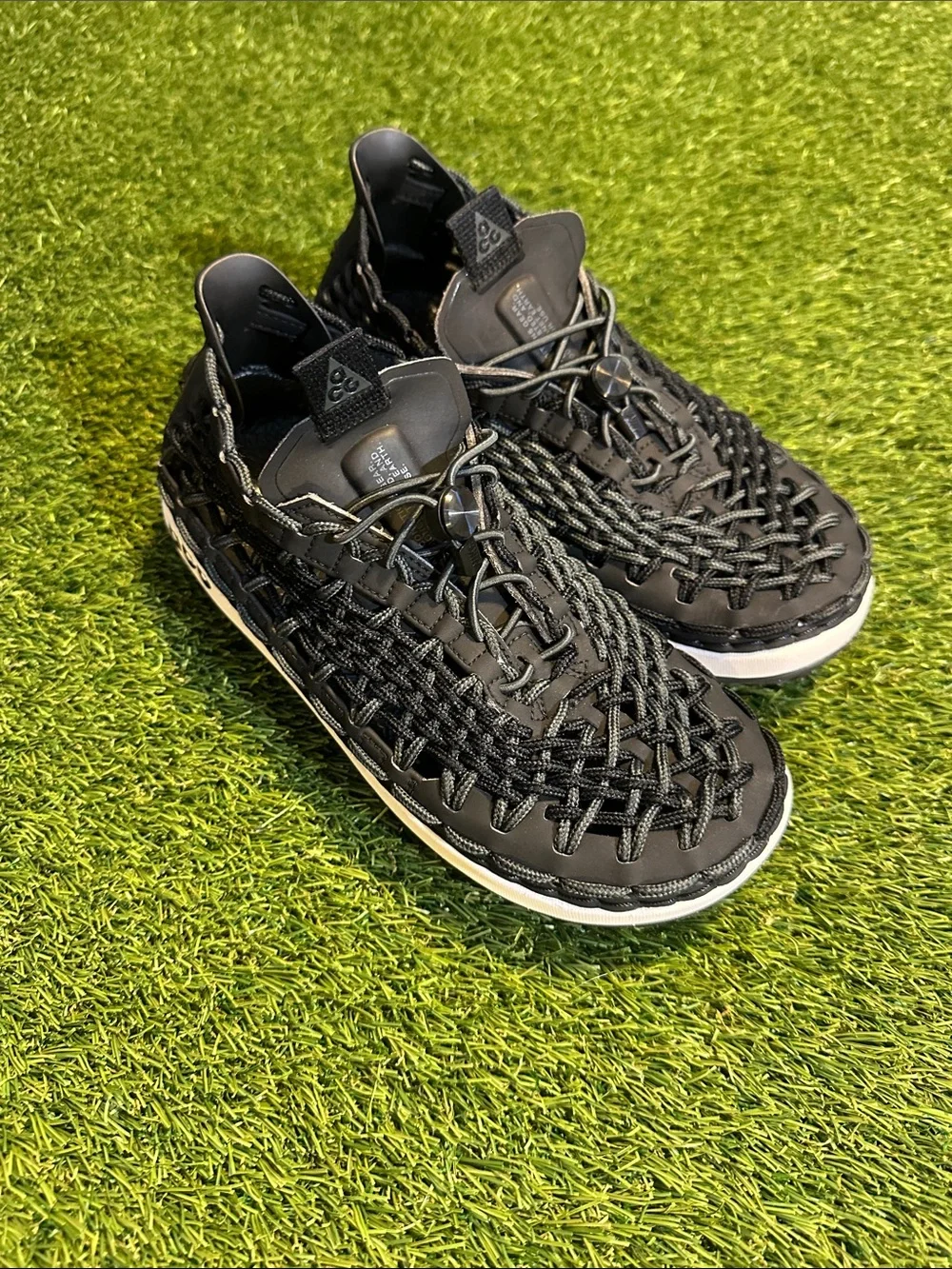 Nike ACG Black and White Woven Trail Sneaker
